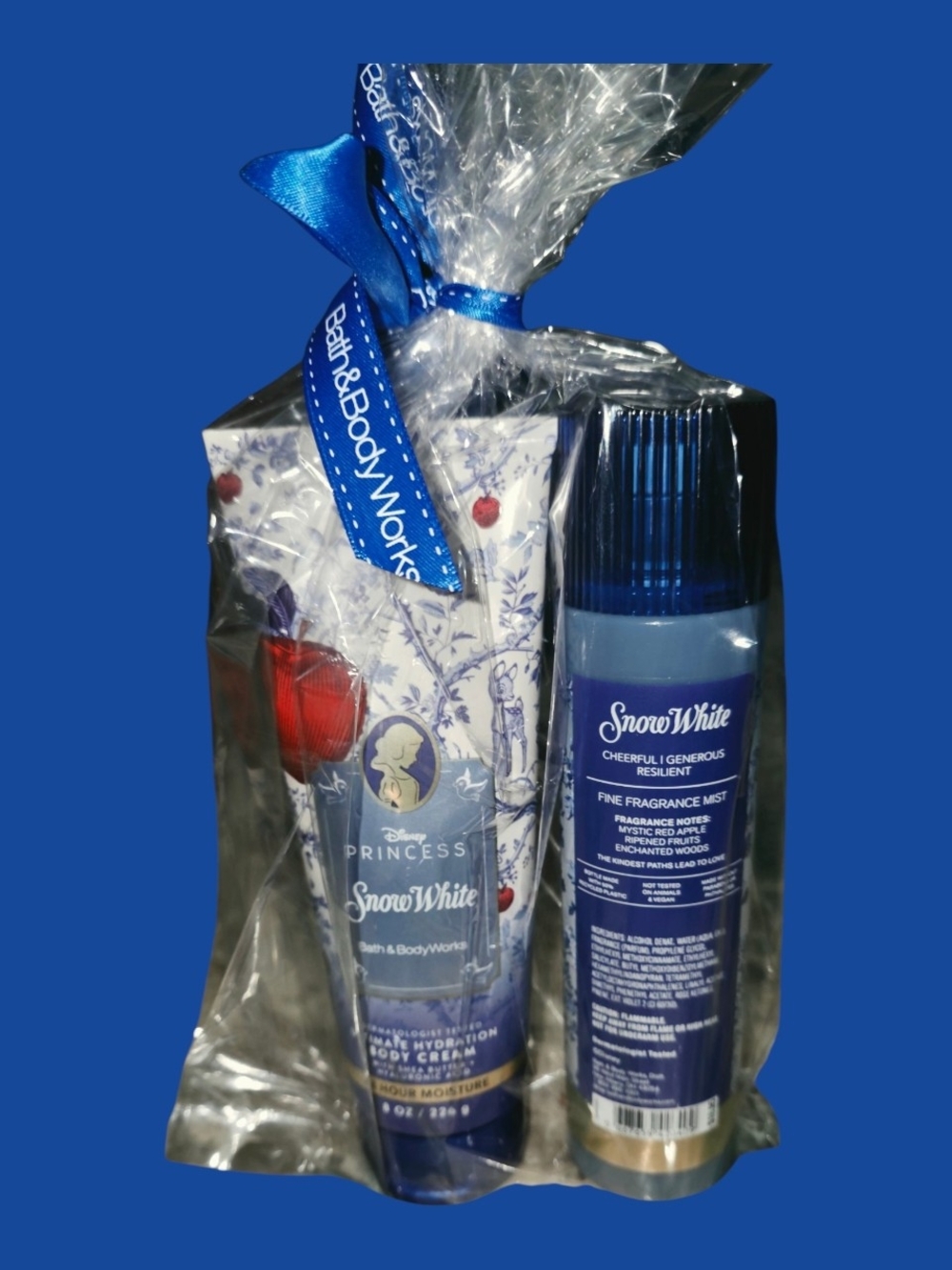 Bath & Body Works Snow White Gift Set - Blue & Red Accents